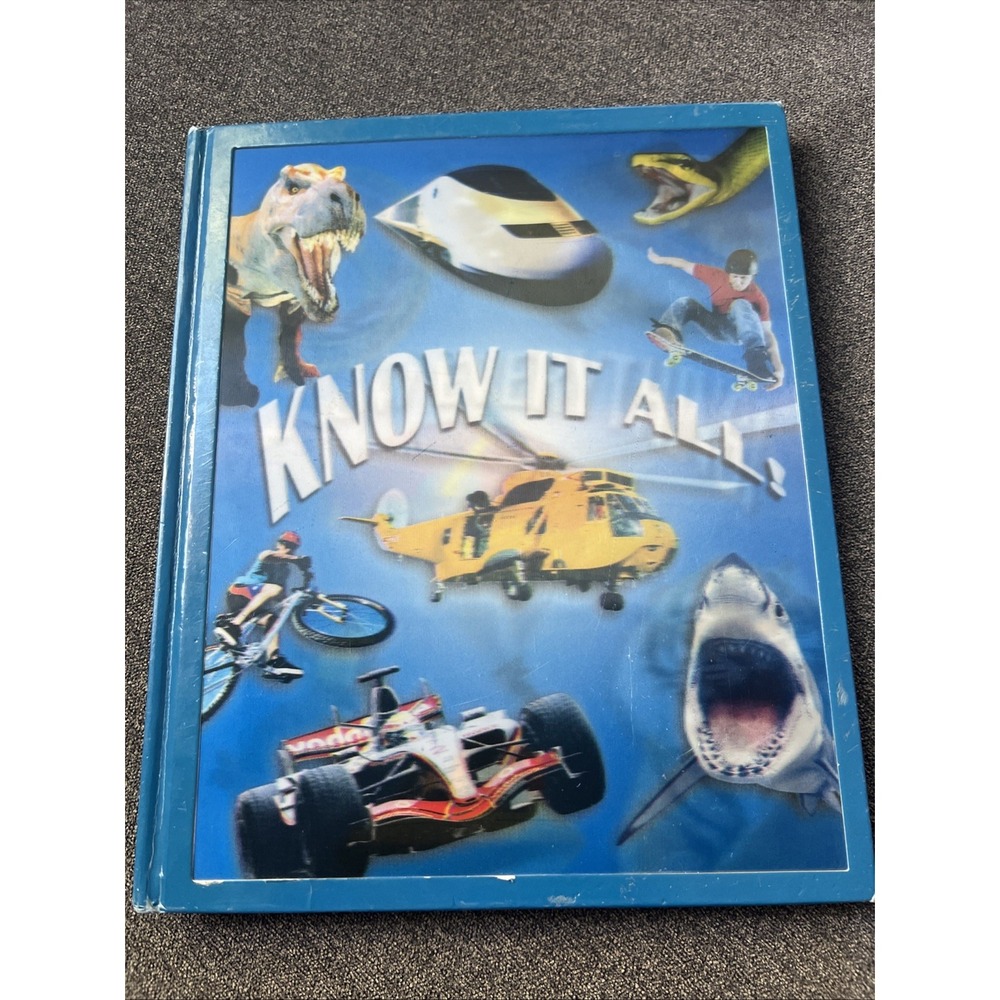 Igloo Know It All Hardcover Book Kids OS Blue 1000+ Facts Educational Guide